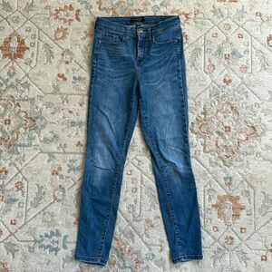 High rise skinny jeans